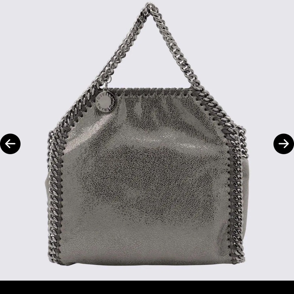 Stella McCartney Fabella silver metallic bag